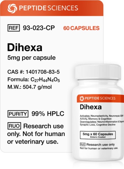 Dihexa (5mg x 60 Capsules = 300mg) - Image 1