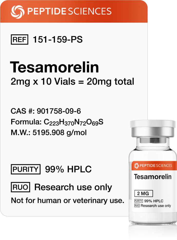 tesamorelin_peptide_combination_2.png Tesamorelin 2mg (10 Vial Kit) - Image 1